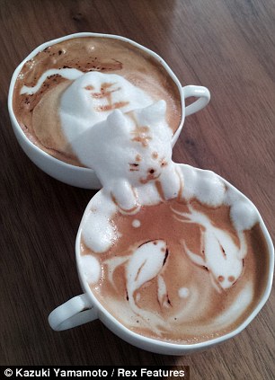 ==Arty latte:mengubah kopi menjadi patung 3D==