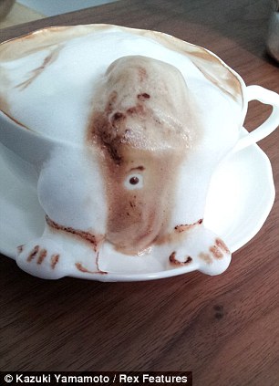 ==Arty latte:mengubah kopi menjadi patung 3D==