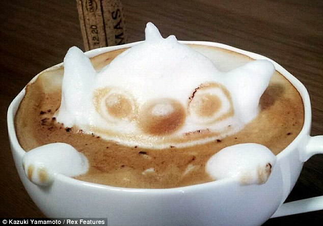 ==Arty latte:mengubah kopi menjadi patung 3D==