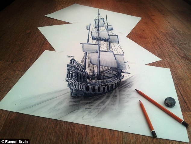 karya seni gambar 3d yang kerenn