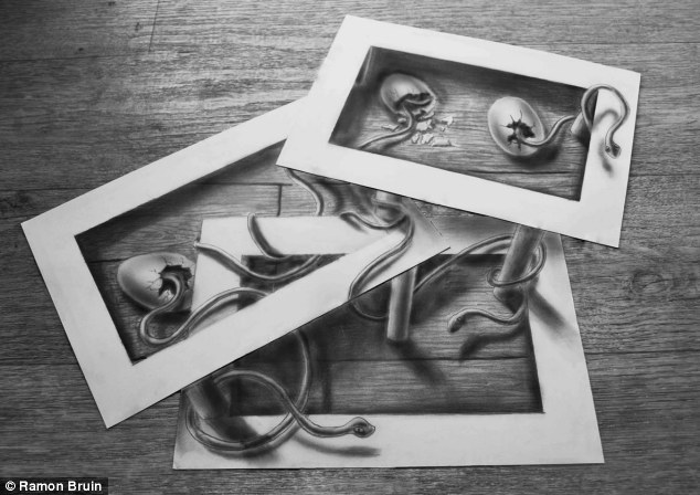 karya seni gambar 3d yang kerenn