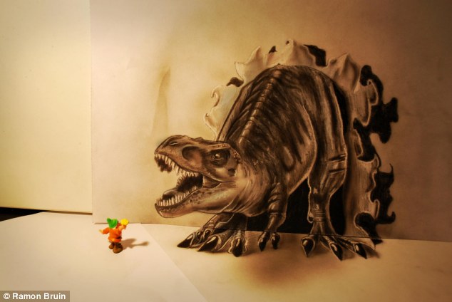 karya seni gambar 3d yang kerenn