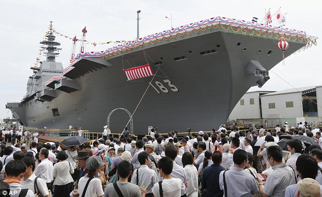 Kapal perang terbesar di Jepang telah diresmikan &quot;Izumo&quot;