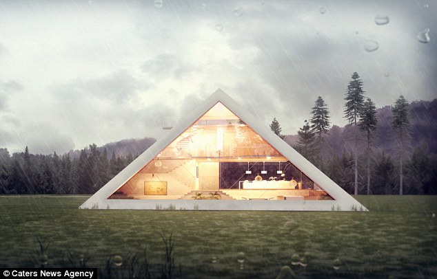 PIC) Desain Rumah Masa Depan Piramida Futuristik Abad-21