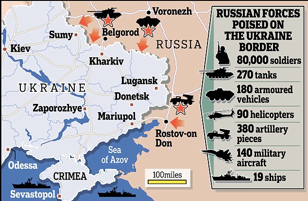 Russia akan menginvasi Ukraina Timur tanggal 16-18 Maret ?