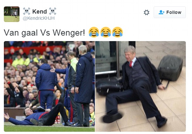 Ngakak! Meme2 Van Gaal Jatuh Diving Pas Pertandingan MU vs Arsenal 3-2 Semalem