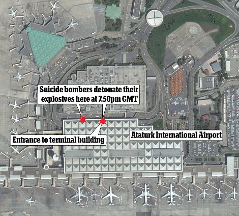 &#91;UPDATE&#93; Bom di Ataturk Airport Istanbul, 28 org meninggal 60 org terluka