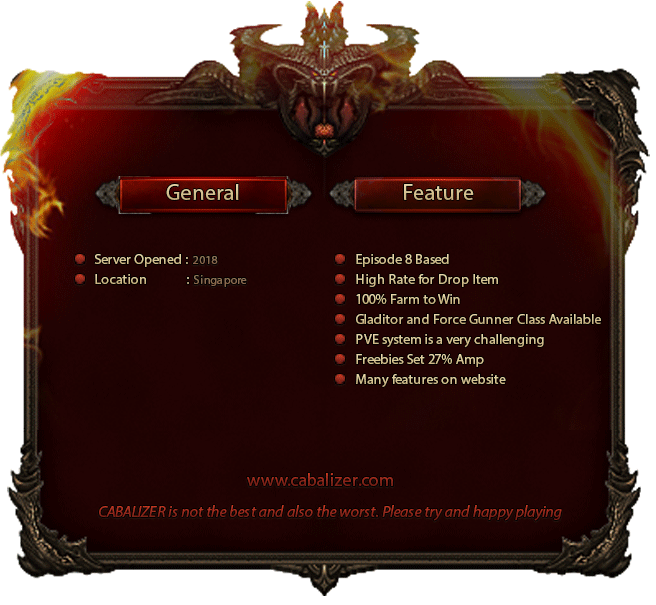 CABALIZER - M/H rate Server