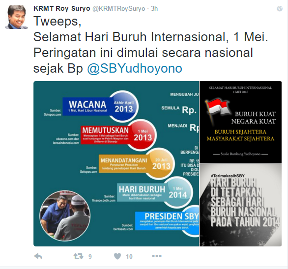 Roy Suryo Nge-Tweet. Bermutukah tweet beliau?