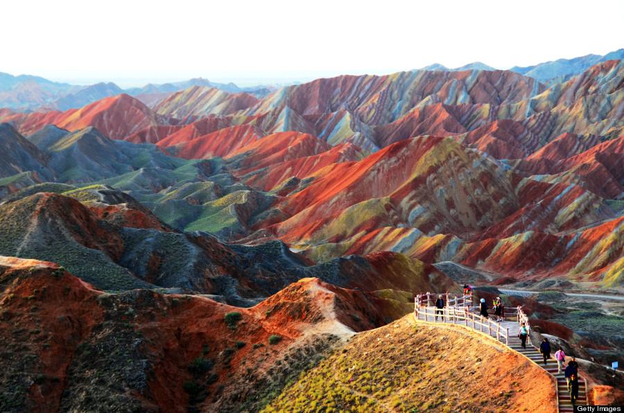 &#91;PICT BWK&#93; Indahnya Pegunungan Pelangi di China's Danxia Landform Geological Park