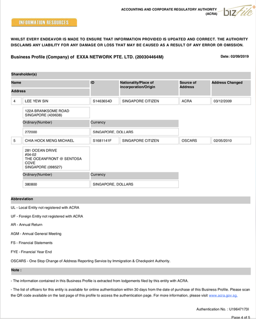 EXXA WALLET | NEW SINGAPORE SMART WALLET