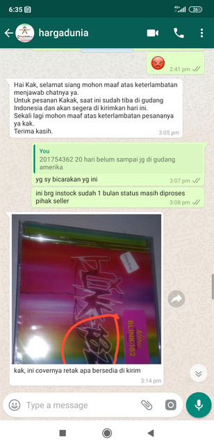 jangan order di hargadunia, service menurun skrg sangat buruk.