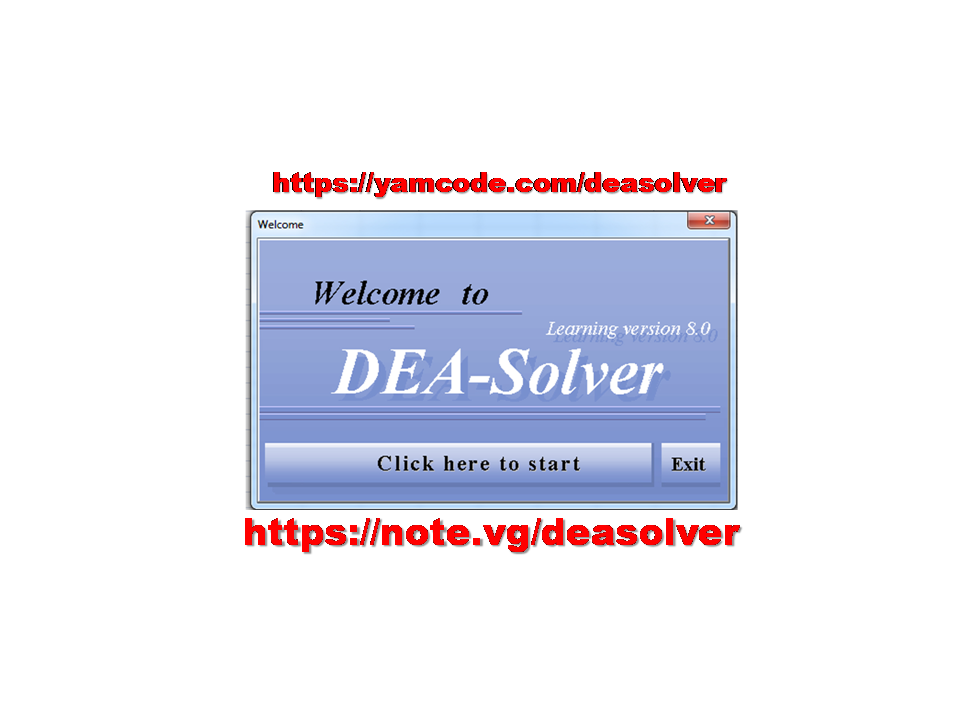 DEA Solver Learning Version 8