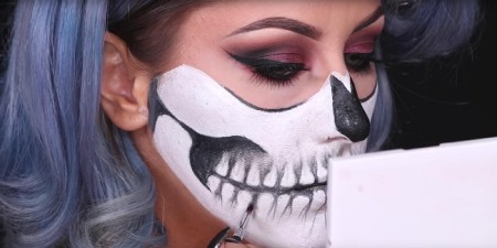 Tutorial Makeup Kerangka Tengkorak Untuk Ide Halloween Menyeramkan