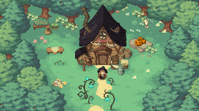 &#91;ULASAN&#93; Little Witch in the Woods, Game RPG Piksel Bergaya Sandbox