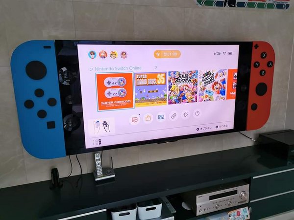 Orang Jepang Menunjukkan Ide Merakit Rak TV Bergaya Nintendo Switch