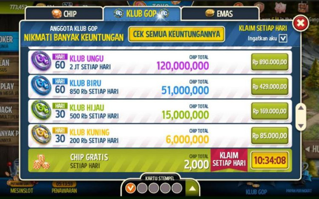 Mengenal Keanggotaan Klub GOP, Fitur Eksklusif Untuk Para Pemain Governor of Poker 3