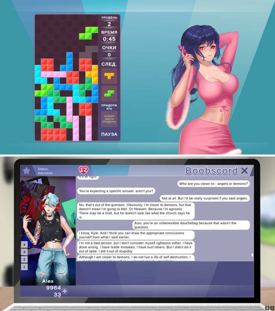 Gamer Girls: Dating Sim, Game Simulasi 18+ yang Digabungkan Dengan Game Tetris