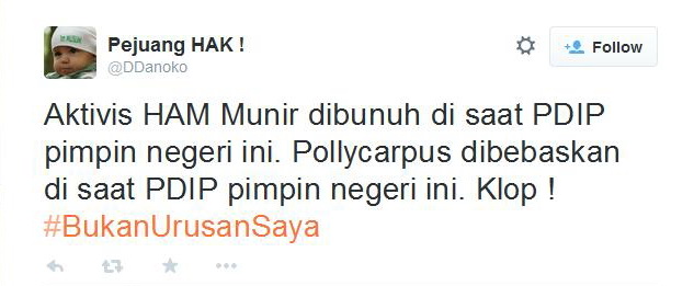 Pollycarpus Diberi Kebebasan Bersyarat, Menkum HAM: Hargai Hak Asasi Seseorang