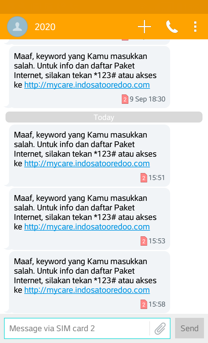 Penyesatan paket Internet Indosat Ooredoo