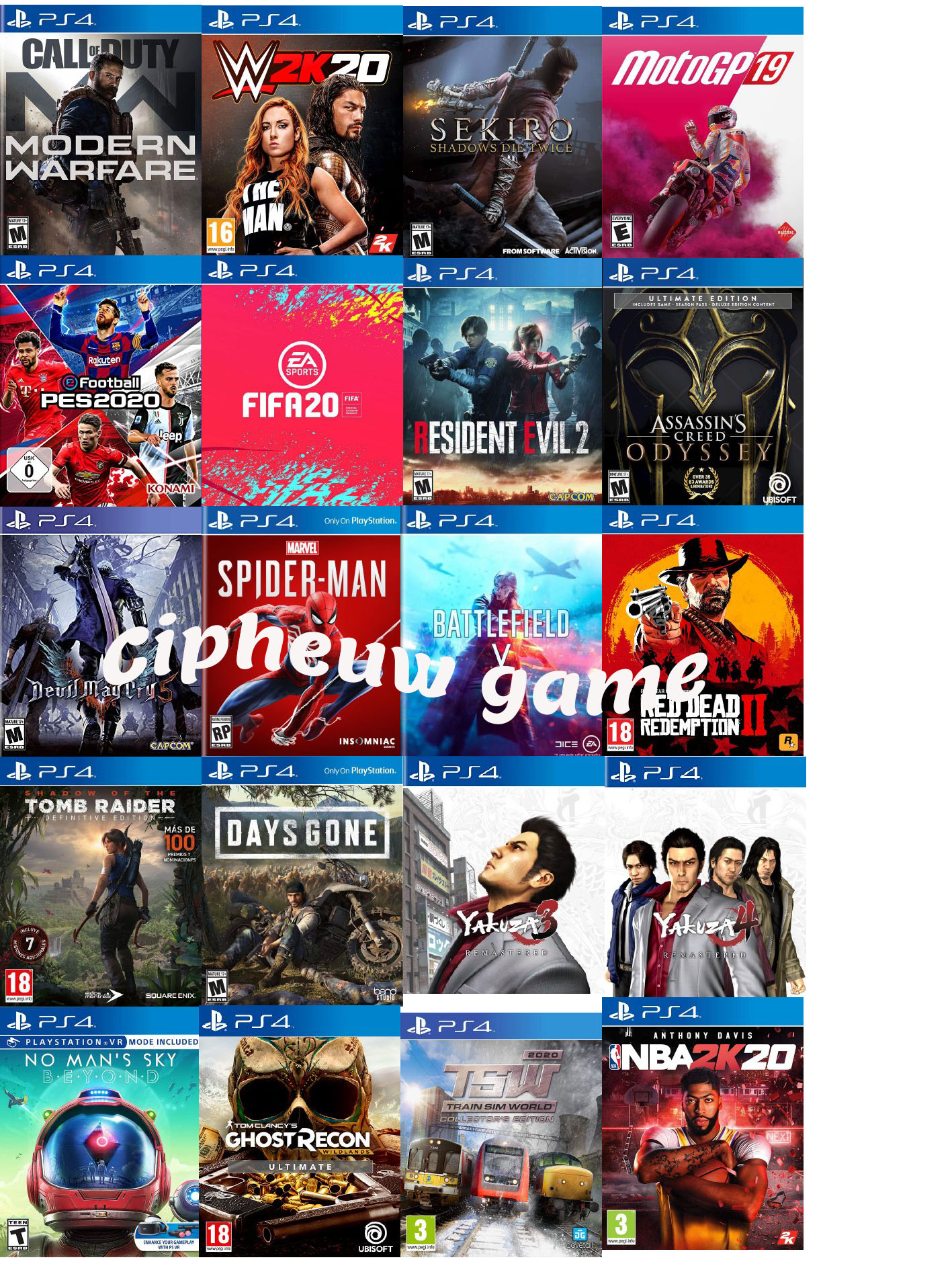 Jasa isi Game / Games PS4 Hen 5.05 & 6.72 Terupdate dan termurah
