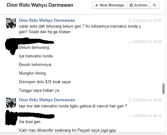 PENIPU ini Beraksi di Facebook, Namanya: DION RIDO WAHYU DARMAWAN / RIDO WAHYU AJIi