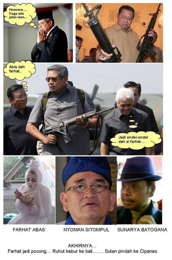 Komik Farhat nyari dukungan ke partai