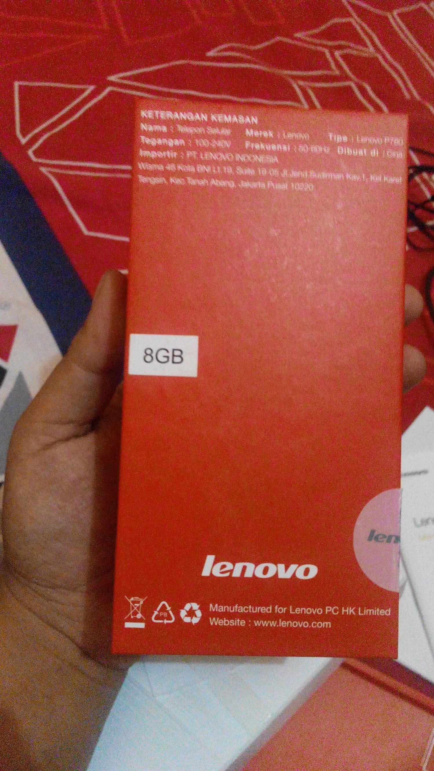 Lenovo P780 8GB Mulus Masih Garansi
