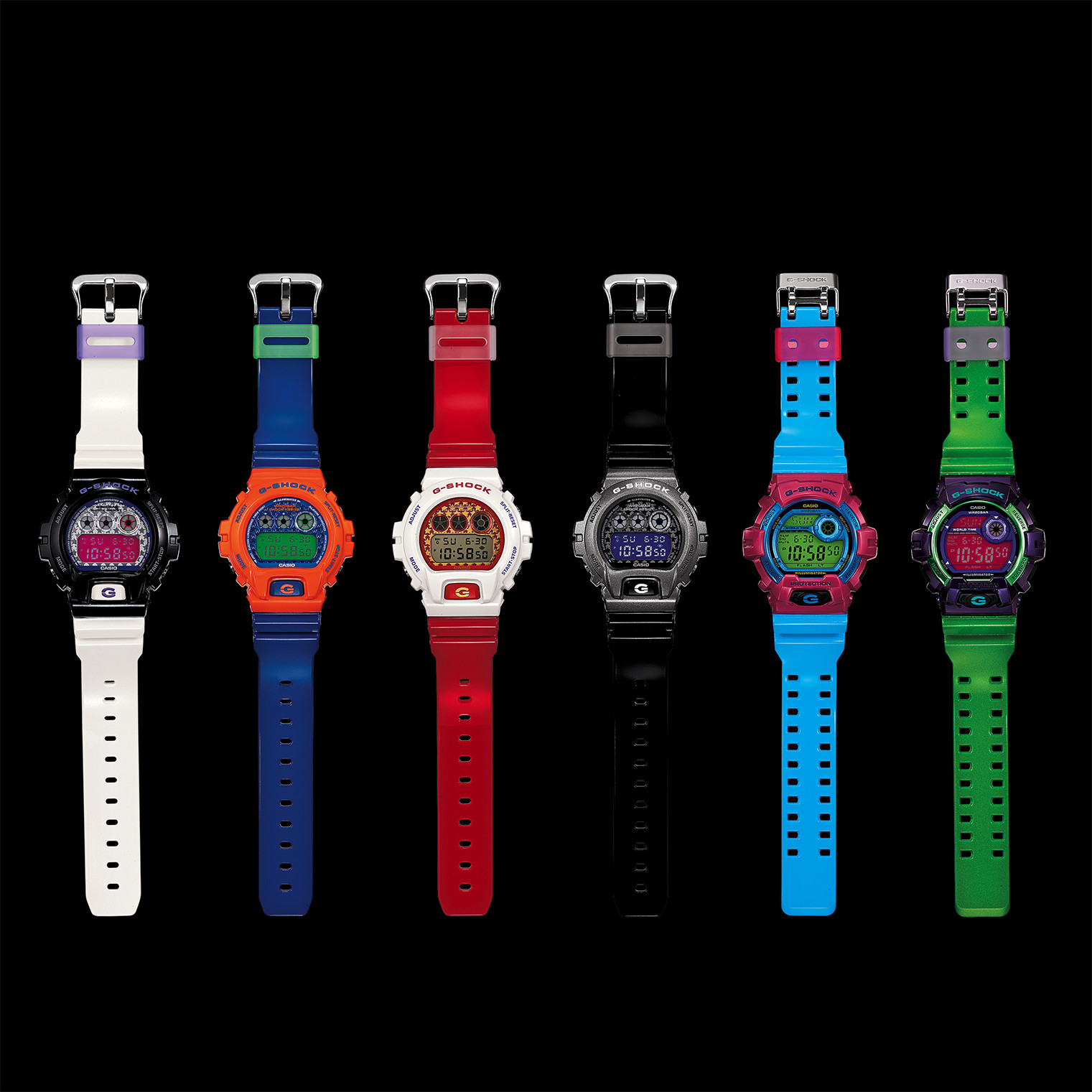 Crazy watches. Casio g-Shock Frogman. G Shock разноцветные. Колорфул часы. Касио цвета хамелеон.