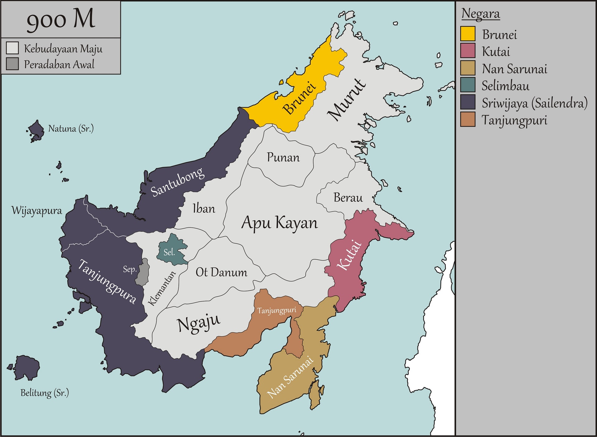 Kronologi Sejarah Kalimantan (45.000 SM - 2017)