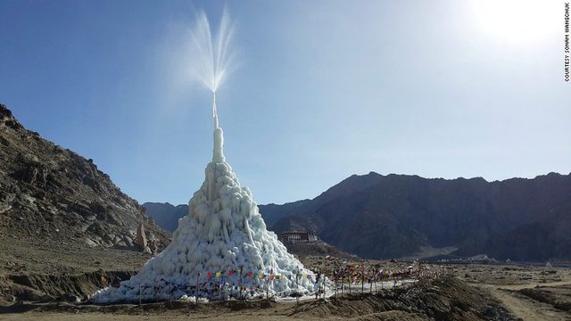 Gletser di Gurun Ladakh India Utara