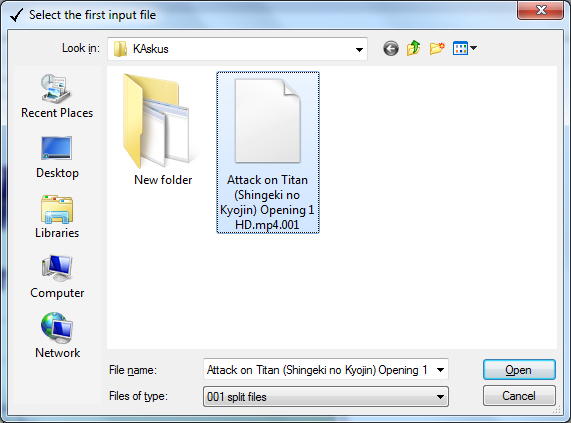 Cara menggabungkan file yang sudah didownload