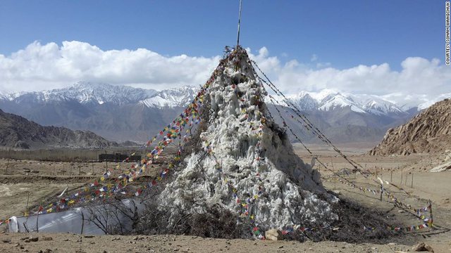 Gletser di Gurun Ladakh India Utara