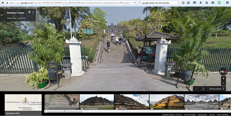 Proses Pembuatan Google Street View Borobudur