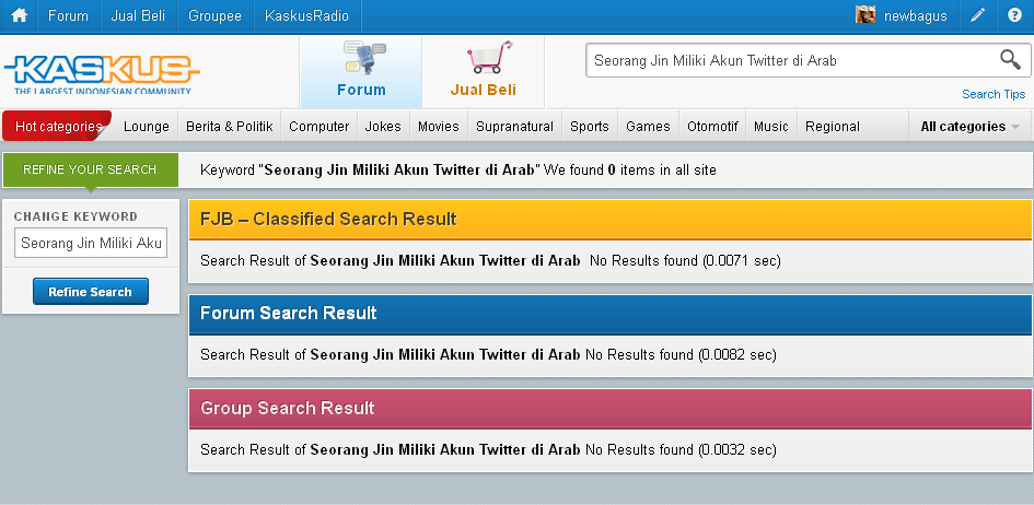 Seorang Jin Miliki Akun Twitter di Arab