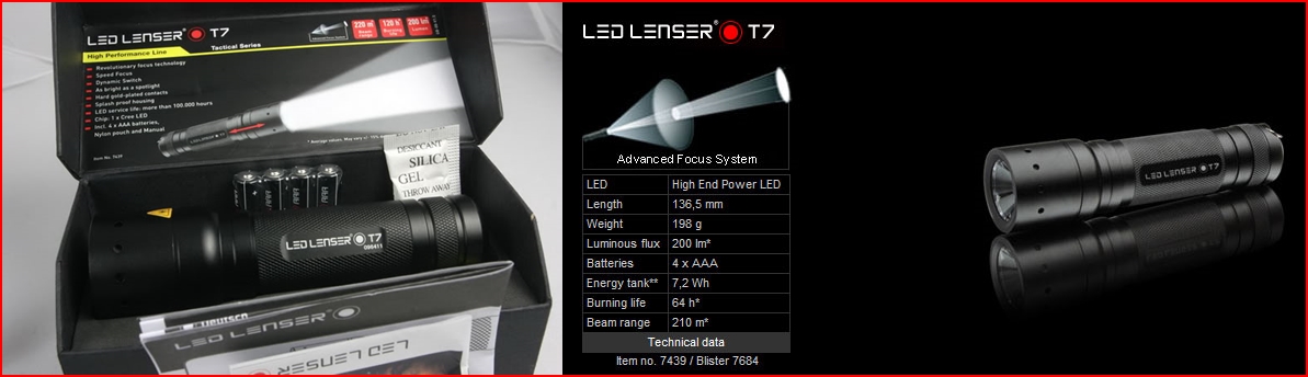 LED Lenser P3 P5 P7 T5 T7 H7 rechargeable headlamp cree torch lumen ultra fire senter