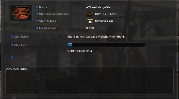 Hal Lucu Pada Deskripsi Clan Game PB (Point Blank)