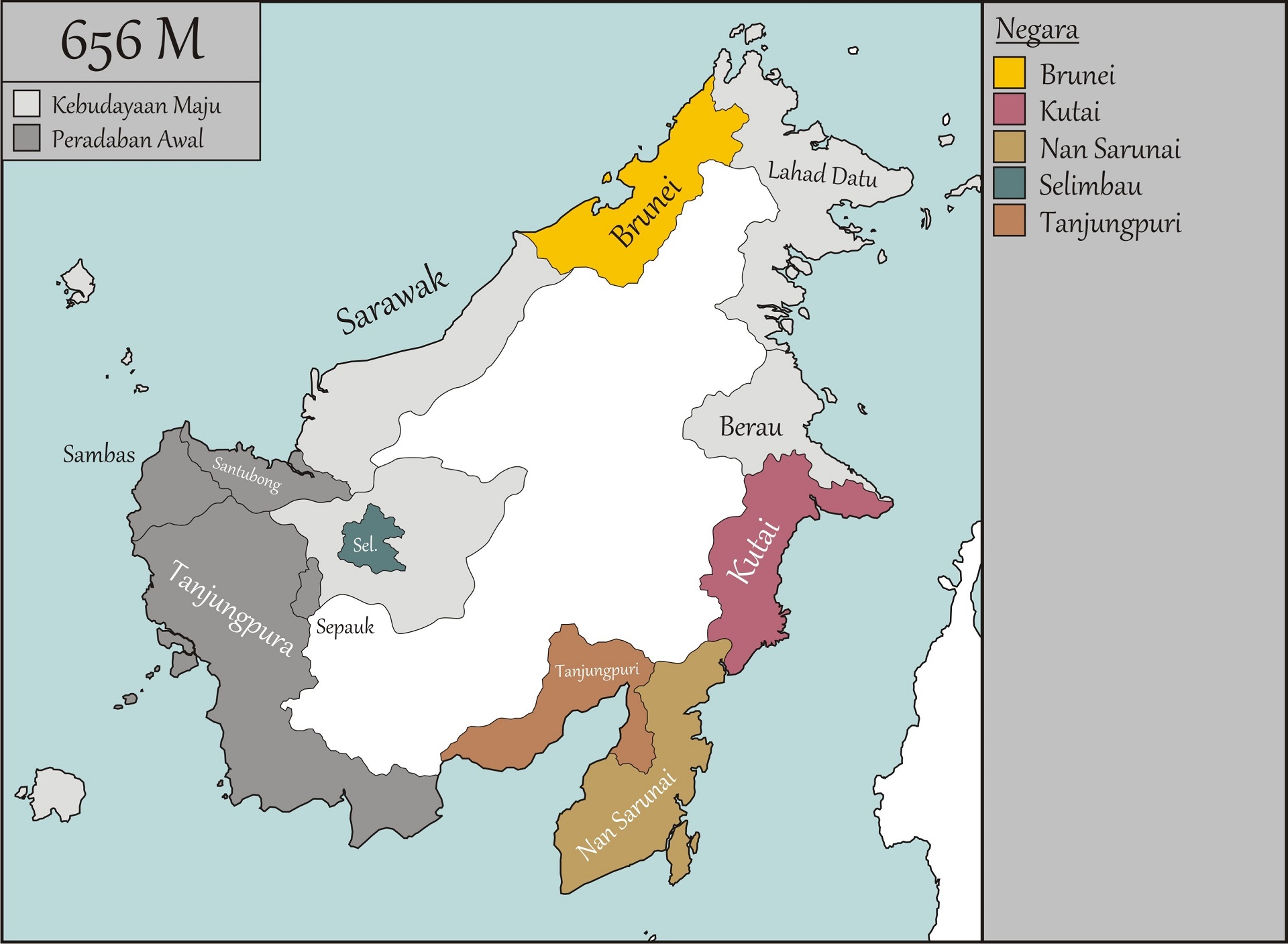 Kronologi Sejarah Kalimantan (45.000 SM - 2017)