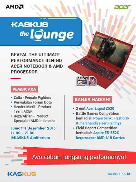 &#91;FR&#93; KTL ACER &amp; AMD - Laptopnya saik dan kuenceng