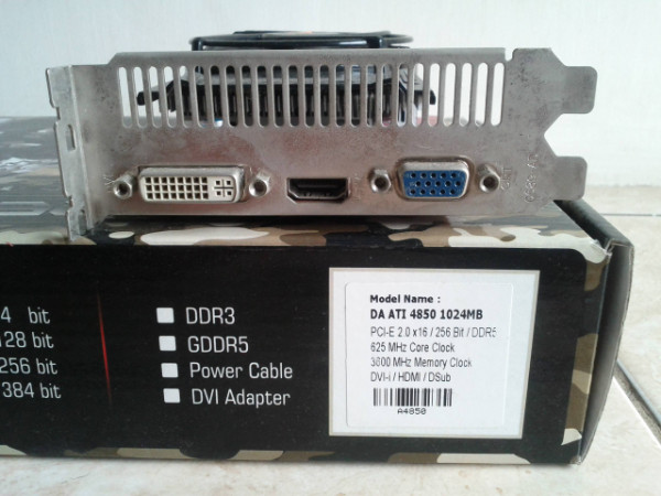 Jual VGA Digital Alliance ATI Radeon HD4850 1GB DDR5 256BIT