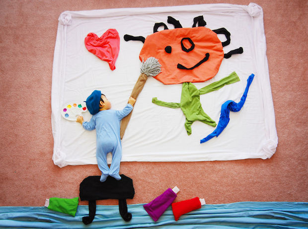 Cekidot Gan n Sis -- Kreativitas Saat Anak Lagi Tidur