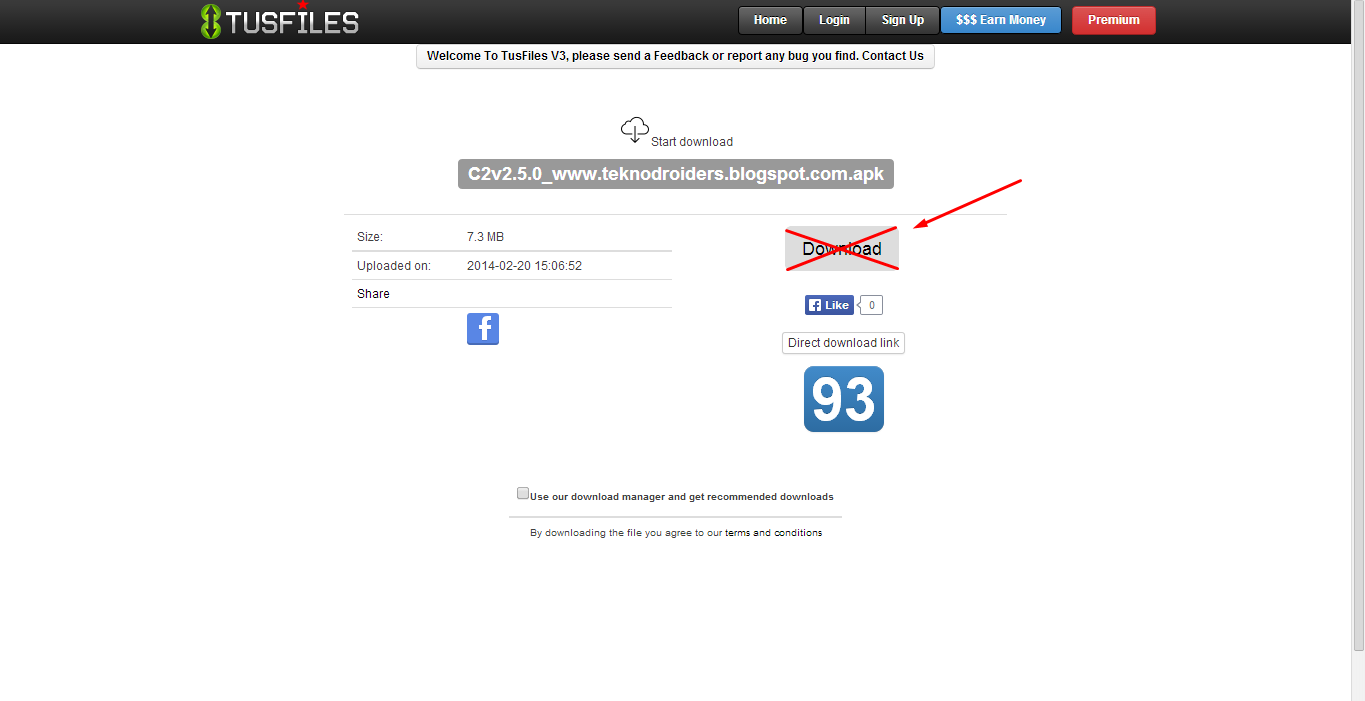Cara Mendownload File di Tusfile Tampilan Baru