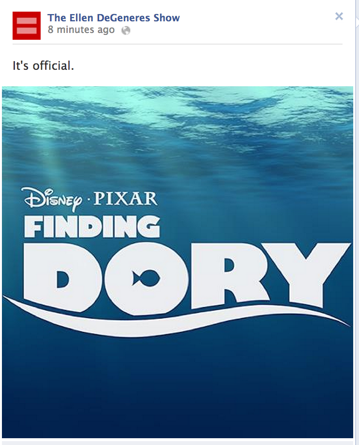 Finding Dory - Kelanjutan dari Finding Nemo