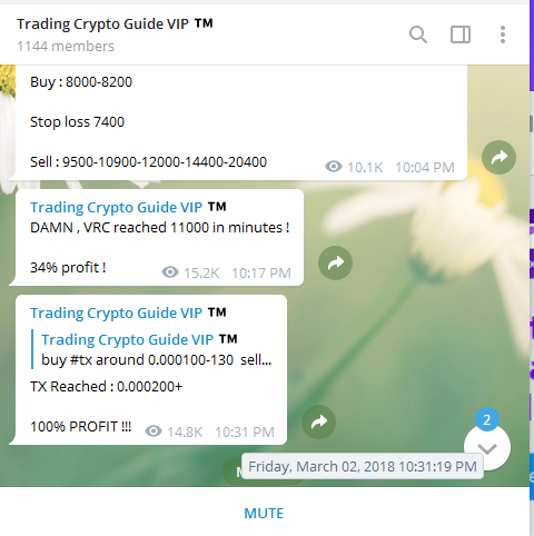 Signal Trading PREMIUM Seharga 0.15BTC Dijual 0.015Btc,Profit 500%-1000%/Bulan