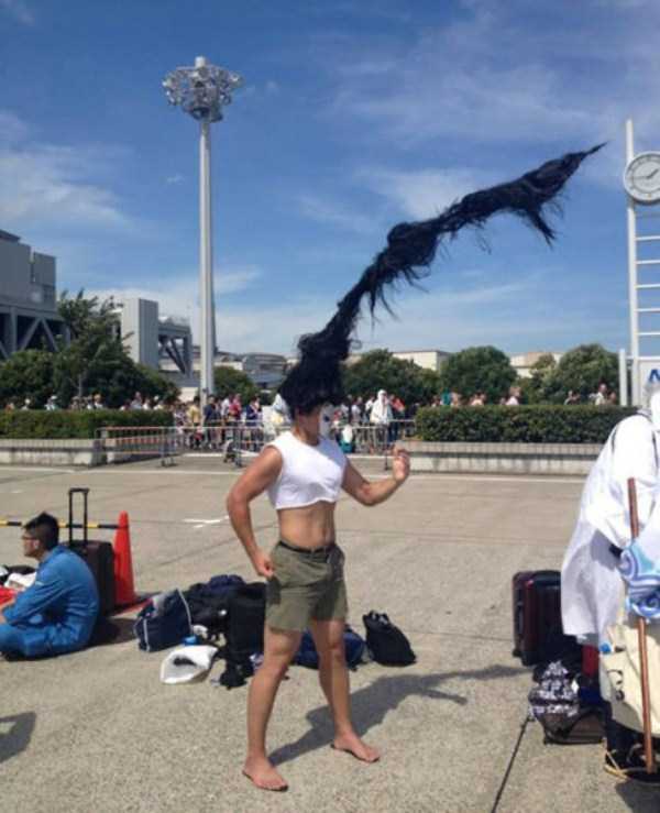 Model gaya rambut orang yang super.... Gila!