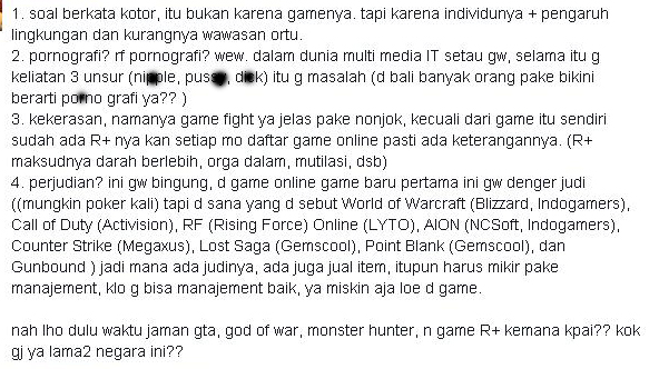 &#91;Gaswat Bray&#93;Dampak Jika Beberapa Game Online DiBlacklist KPAI 