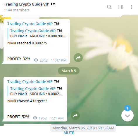 Signal Trading PREMIUM Seharga 0.15BTC Dijual 0.015Btc,Profit 500%-1000%/Bulan