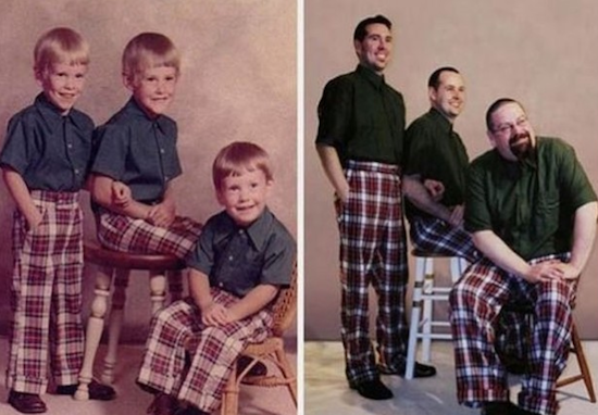 UNIK FOTO MASIH KECIL DI RECREATE SAAT DEWASA 