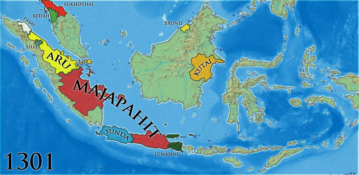 Peta Sejarah Nusantara dari Akhir Masa Singhasari hingga Jaman Kesultanan