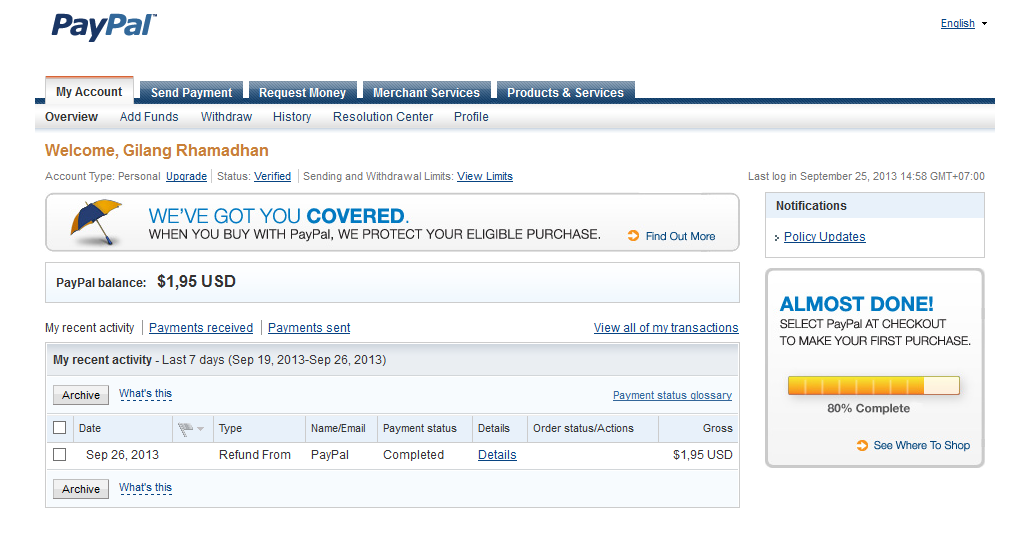 RAJAVCC.com - JUAL VCC MURAH KASKUS | PAYPAL, PLAYSTORE, ADWORDS, GOOGLE DEVELOPER